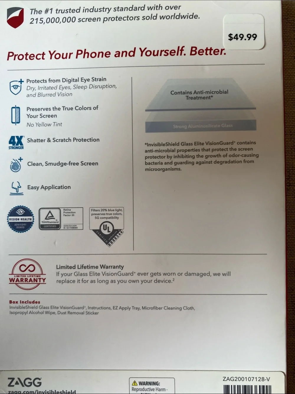Invisible Shield Screen protector -  Samsung Galaxy S20 FE 5G UW